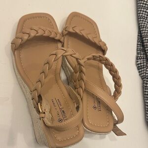 Call It Spring Beige Braided Sandals